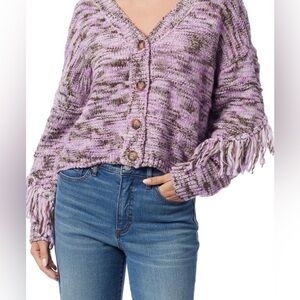 Jessica Simpson Lavender Knit Cardigan